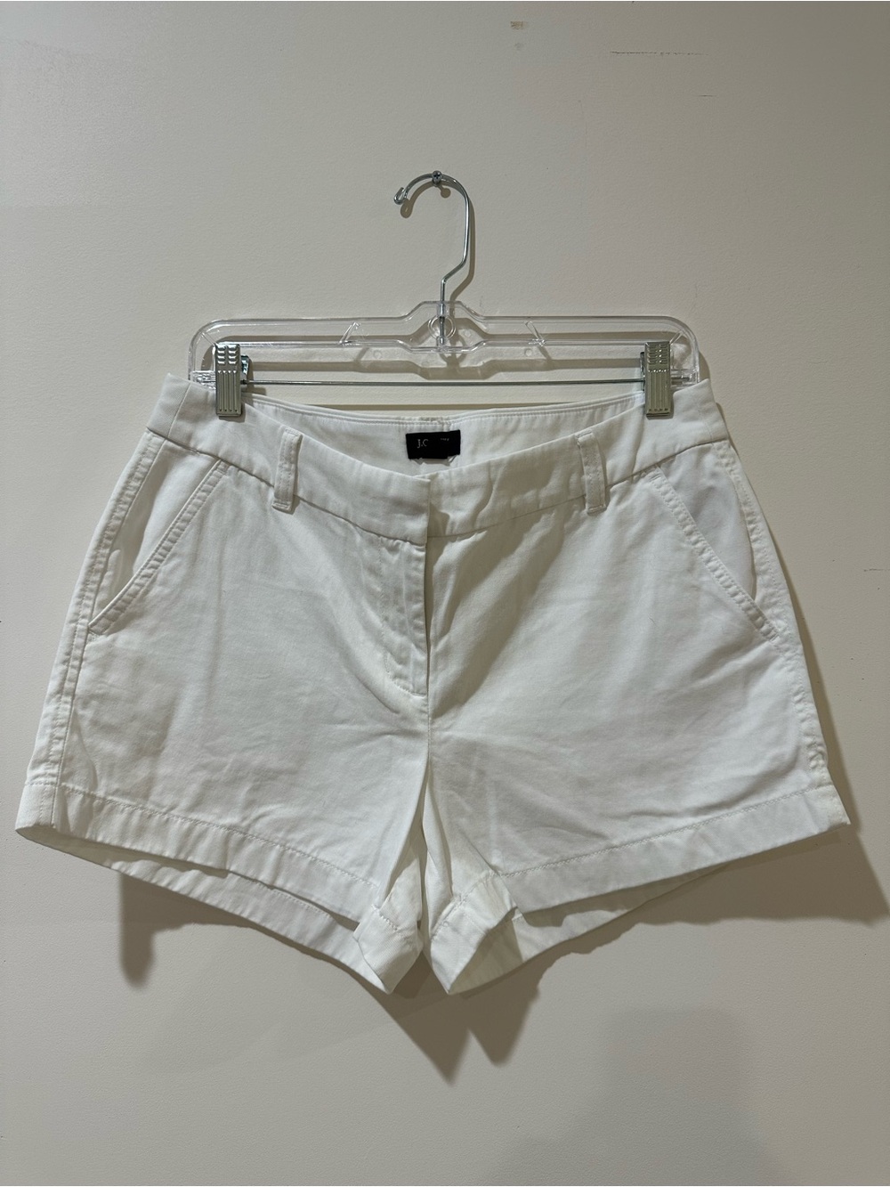 J.Crew White Chino Shorts Women’s Size 6 Classic Summer